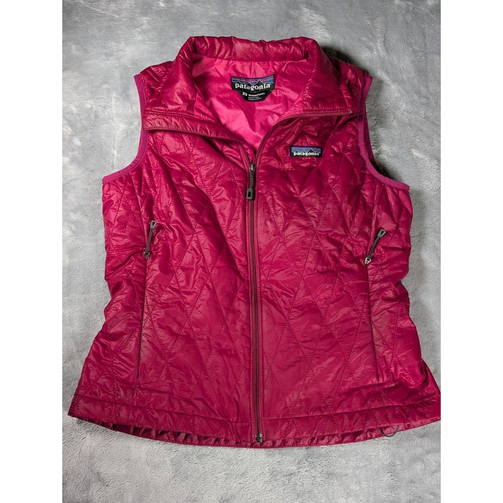 Patagonia  women Nano Puffer S Primaloft maroon Quilted Full Zip 84245 Vest